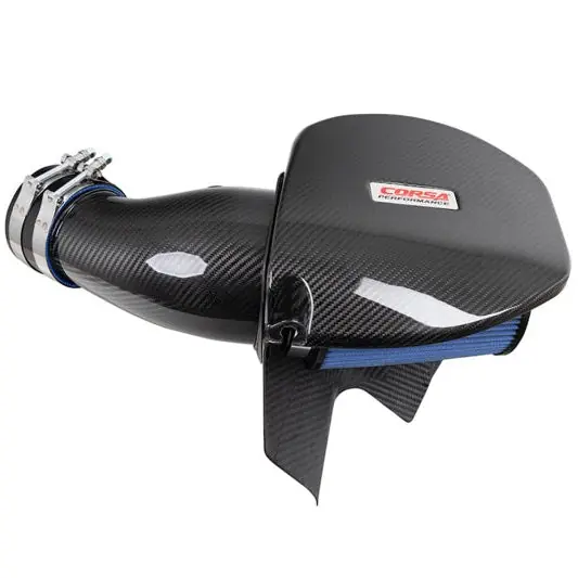 Corsa 21-23 Dodge Challenger/Charger 6.4L V8 Carbon Fiber Open Element Air Intake - Oiled