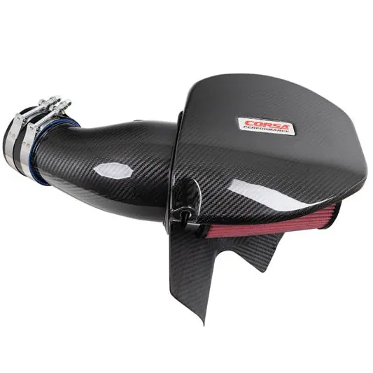 Corsa 21-23 Dodge Challenger/Charger 6.4L V8 Carbon Fiber Open Element Air Intake - Dry
