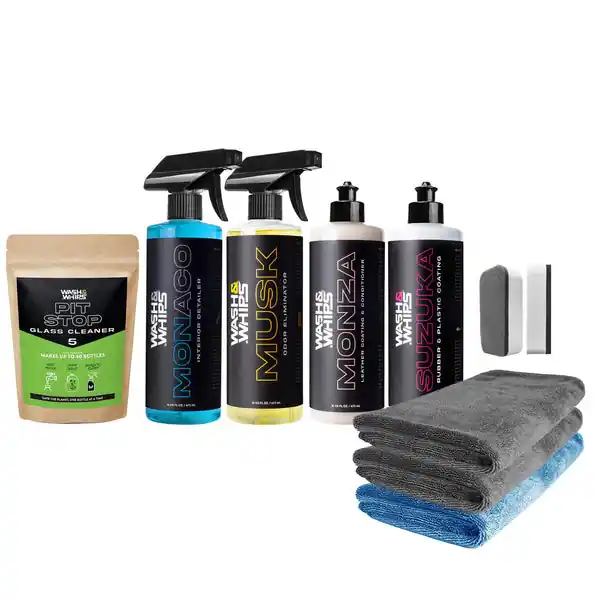 WASH & WHIPS Interior Car Detailing Kit - $95 Value