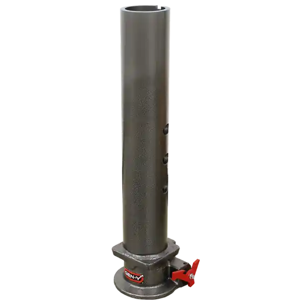 Gen-Y Viking 4in Round Tube Gooseneck Static Hitch w/SnapLatch 2-5/16in Coupler 8.5K TW 30K