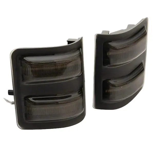 Raxiom 11-16 Ford F-250/F-350 Super Duty Axial LED SEQL Switchback Side Mirror Marker Lamps- Smoked