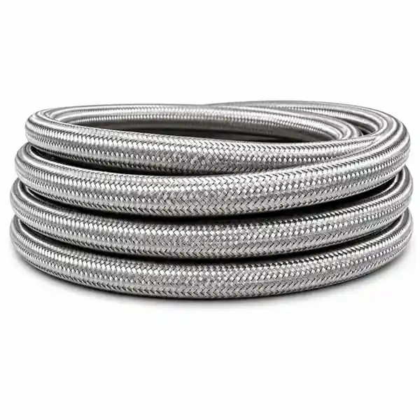 Vibrant -16 AN SS Braided Flex Hose (5 foot roll)