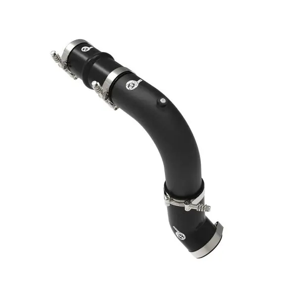 aFe BladeRunner 3in Aluminum Hot Charge Pipe BlackRAM Diesel Trucks 25-26 L6-6.7L (td)