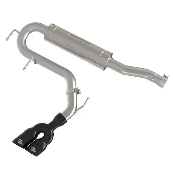 aFe Rebel Series 2-1/2in 304 Stainless Steel Cat-Back w/ Black Tip Ford Maverick 22-26 L4-2.5L FWD