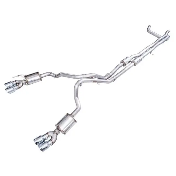 AWE 2021+ Chevy Suburban/GM Yukon XL 6.2L 0FG Edition Cat Back Exhaust - Quad Chrome Silver Tips
