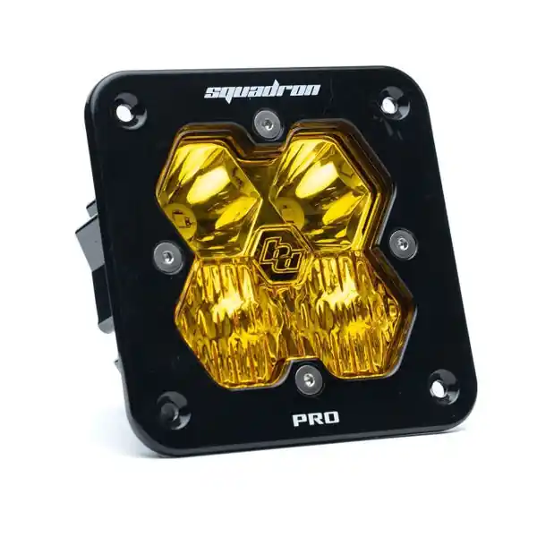 Baja Designs Squadron 2.0 Pro LED Driving Flush Mount (Single Light) - Baja Amber