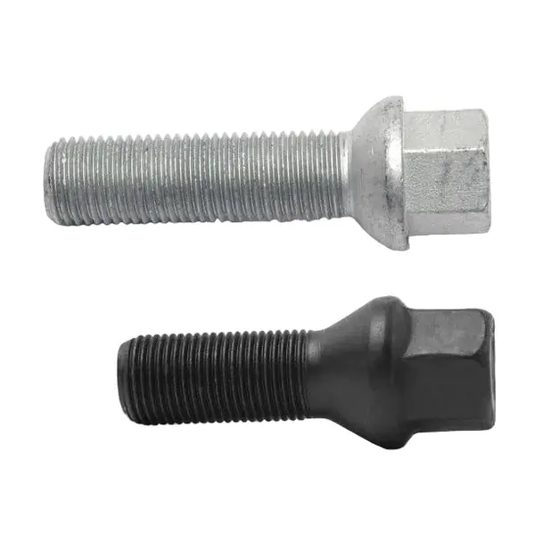 H&R Wheel Bolts 14 X 1.25 / Length 50mm / Tapered / Head 17mm - Black - Set of 10