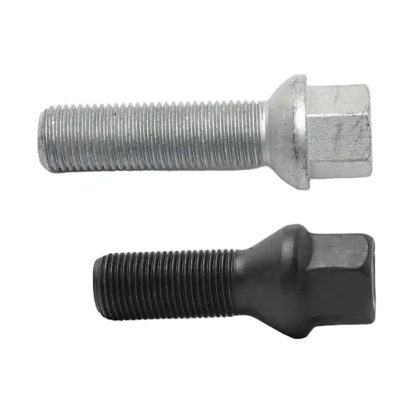 H&R Wheel Bolts 14 X 1.5 / Length 65mm / Mercedes Ball / Head 17mm - Black - Set of 10