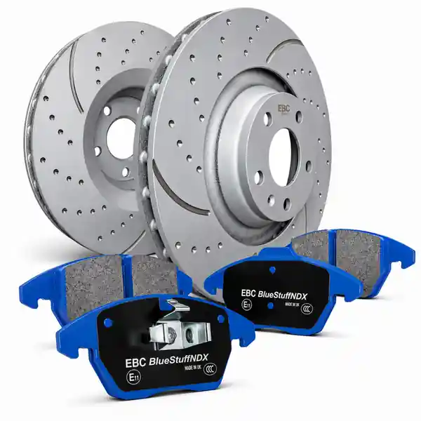 EBC S6 Brake Pad and Rotor Front Kit 2008–2013 BMW 128i