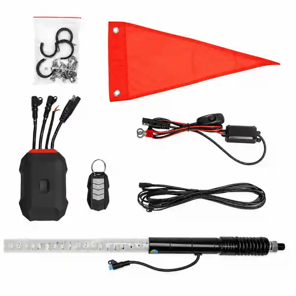 XK Glow 2x 48 XKmax RGBW Advanced App Control LED Whip Light Kit for 4x4 Offroad UTV ATV