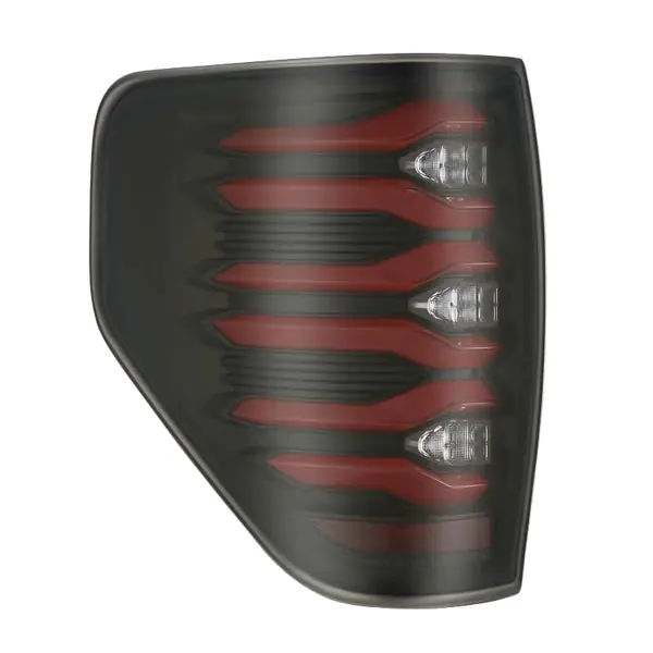 AlphaRex 09-14 Ford F150 LUXX LED Taillights - Black/Red Housing