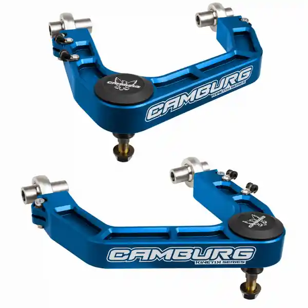 Camburg Toyota 22-23 Landcruiser 300 / 22-23 LX600 KINETIK V2 Perf Billet Uniball Upper Arms (Blue)