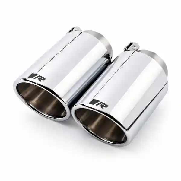 Remus Stainless Steel 102mm Angled Chrome w/Adj Clamp Tail Pipe Set (Pair)