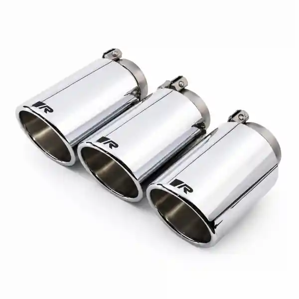 Remus 2018 Honda Civic Type-R FK8 2.0T 102mm Angled Chrome w/Adj Clamp Tail Pipe Set (Triple Tip)