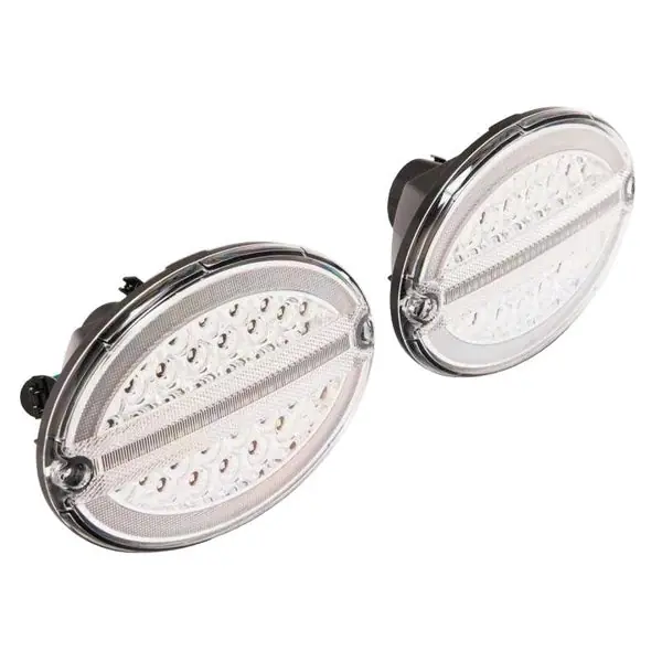 Raxiom 97-04 Chevrolet Corvette C5 Axial Series LED Tail Lights- Chrome Housing (Clear Lens)