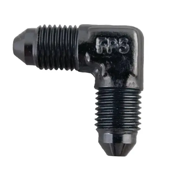 Fragola -8AN x 90 Degree Union Fitting - Black