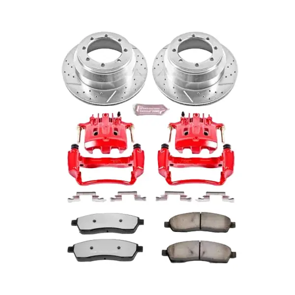 Power Stop 00-04 Ford F-350 Super Duty Rear Z36 Truck&Tow Kit w/Cals
