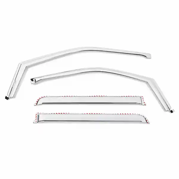Putco 2021 Ford F-150 Super Crew Element Chrome Window Visors (Set of 4)