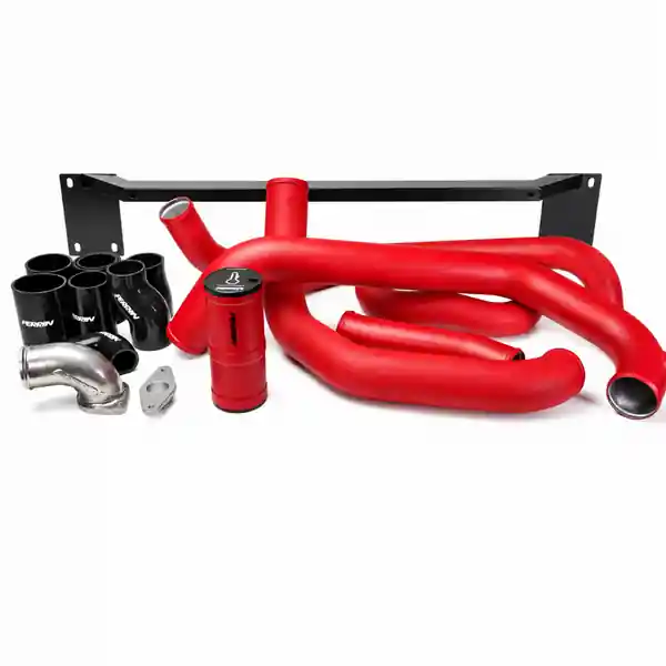 PERRIN 08-14 Subaru WRX Front Mount Intercooler Boost Tube Kit - Red