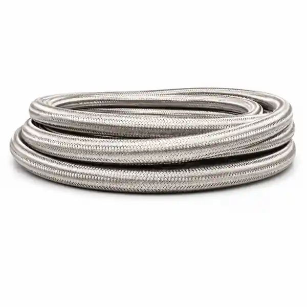 Vibrant Stainless Steel Braided Flex Hose w/PTFE Liner AN -3 (20ft Roll)