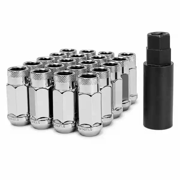 Wheel Mate Monster Locking Lug Nut Set of 4 - Chrome 14x1.50
