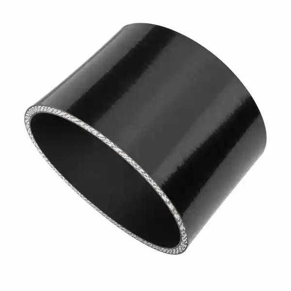 Ticon Industries 4-Ply Black 5.0in Straight Silicone Coupler
