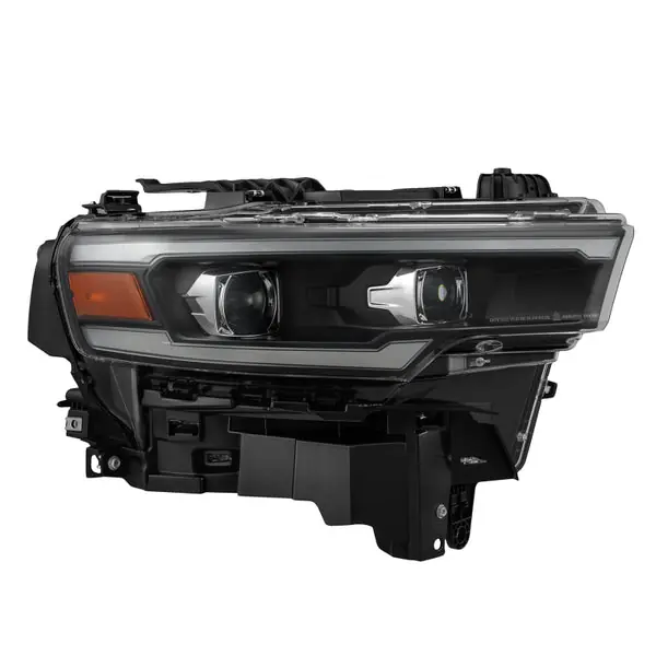 AlphaRex 25-26 Dodge Ram 1500 Luxx LED Proj Headlights -Black w/Activ Lit/ Seq Signal/Switchbk DRL