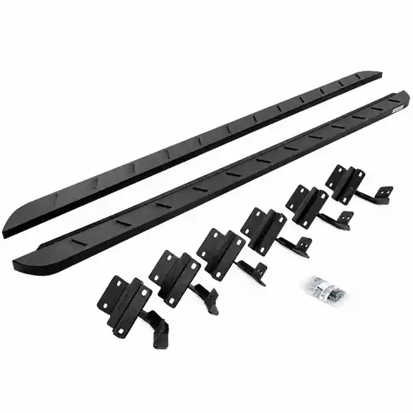 Go Rhino 15-22 Ford F-150 (17-22 Raptor) SC RB10 Slim Running Boards Kit (w/Brackets) - Tex. Blk