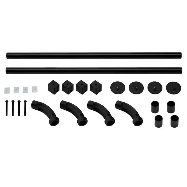 Putco 15-20 Ford F-150 - 5.5ft Bed Locker Side Rails - Black Powder Coated