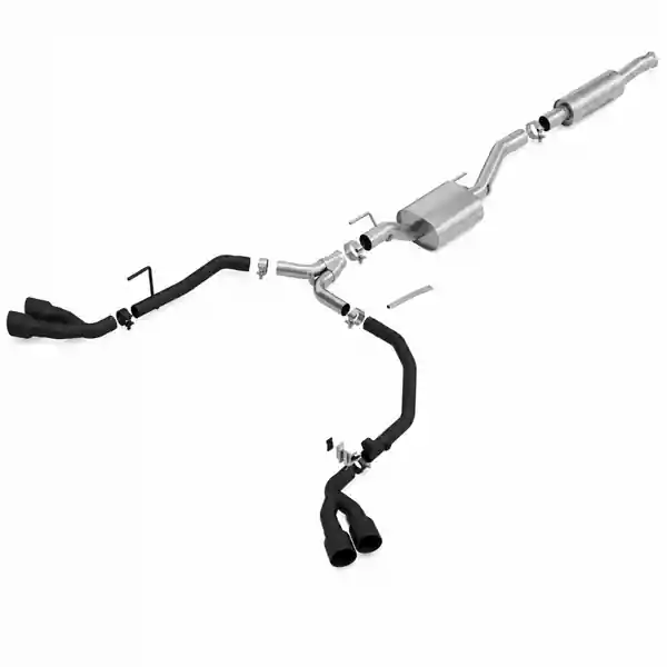 Borla 2020 Jeep Gladiator JT 3.6L V6 AT/MT AWD 2.75-2in S-Type Catback Ceramic Blk Tailpipe & Tips