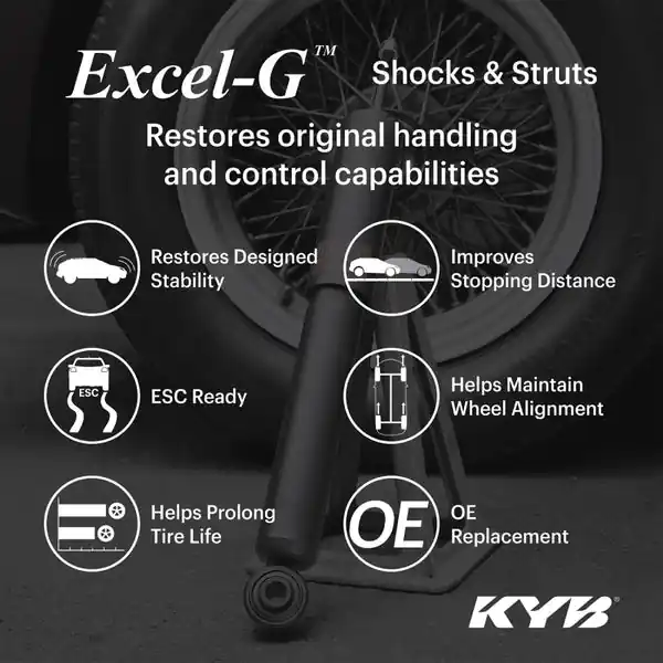 KYB Shocks & Struts Excel-G Rear Left SUBARU Legacy (AWD) 1995-99 SUBARU Legacy Outback Outback 1995