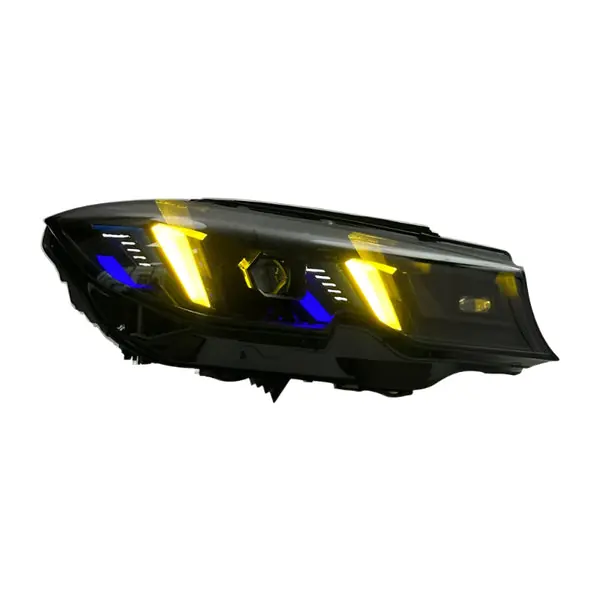 BMW G20 Complete Snake Eyes Style CSL Yellow/White LED Headlights (2019 - 2022 Non-Laser Only)