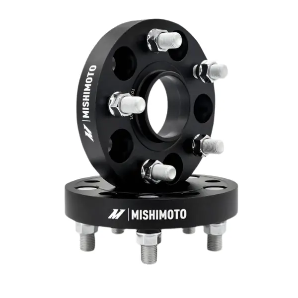 Mishimoto Wheel Spacers - 5x120 - 64.1 CB - M14 x1.5 - 25mm - BK