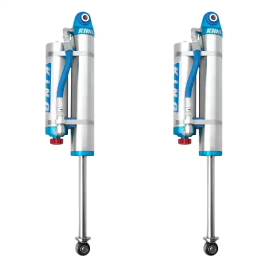 King Shocks 07-18 Chevrolet Silverado 1500 Rear 2.5 Dia Piggy Hose Res Shock w/Adjuster (Pair)