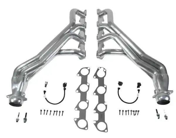 BBK 05-08 Dodge 5.7 Hemi (Car) Long Tube Headers w/High Flow Catted Mid Pipe (Silver Ceramic)