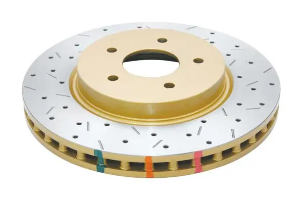 DBA 8/98+ Nissan Skyline R34 GTT Front Crossdrilled Slotted 4000 Series Rotor