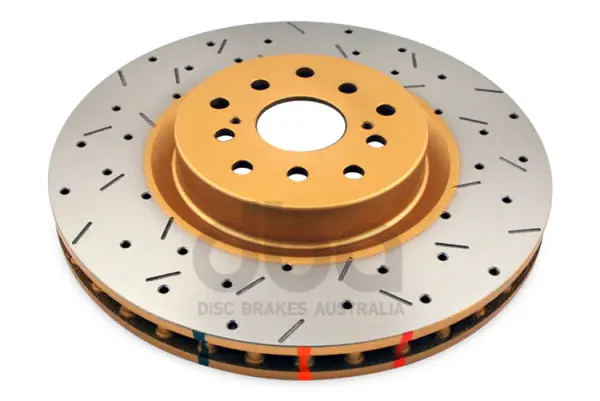 DBA 04-12 Subaru STi/2017 BRZ w/Perf. Pkg. 10 Stud Hole Front Drilled & Slotted 4000 Series Rotor