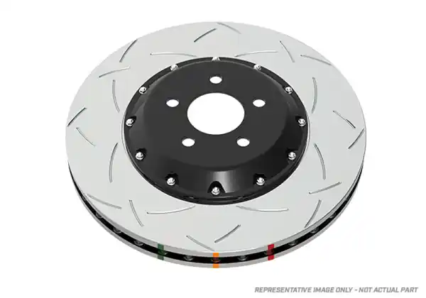DBA 97-04 Corvette C5/C6 Front Slotted 5000 Series 2 Piece Rotor Assembled w/ Black Hat