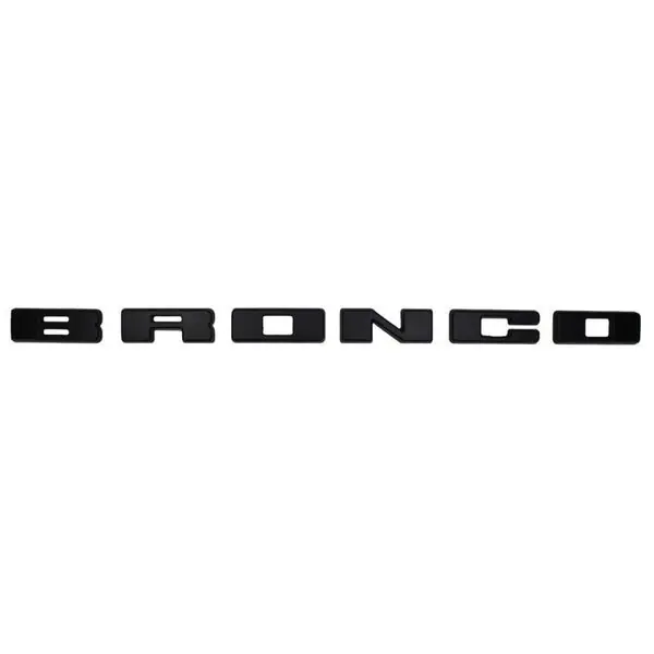 Ford Racing 2021+ Bronco Grille Lettering Overlay Kit - Black