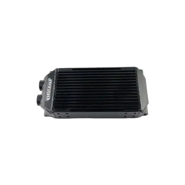 Vibrant Double Pass Oil Cooler Assembly 6in x 10in x 2in