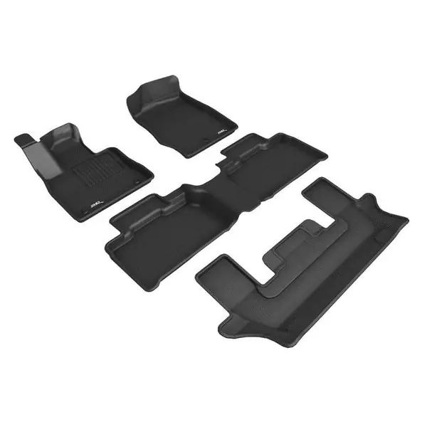 3D MAXpider 2020-2021 Ford Explorer 1st/2nd/3rd Row Floor Mats - Black
