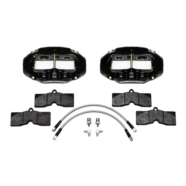 Wilwood D8-6 Front Caliper Kit Black Corvette C2 / C3 65-82
