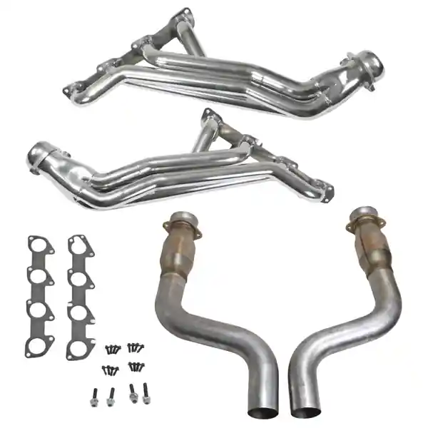 BBK 05-08 Dodge 5.7 Hemi (Car) Long Tube Headers w/High Flow Catted Mid Pipe (Ti Ceramic)