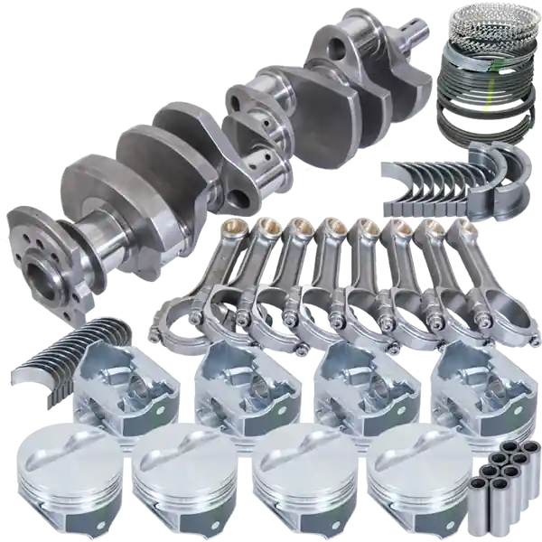 Eagle Chevy 350 2Pc 3.750in Crank 5.700in I-Beam Rod -5cc Flat Top 4.030in Pistons Balanced Assembly