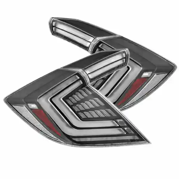 AlphaRex 16-21 Honda Civic Hatchback / Type-R FK8 Nova-Series LED Tail Lights (Pair) - Black