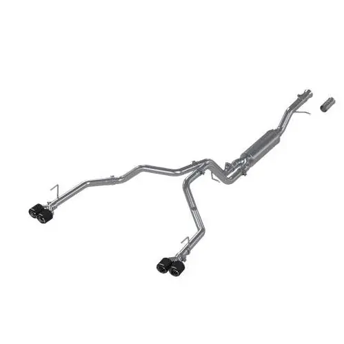 MBRP 2021+ Chevy Tahoe / GMC Yukon T304 SS 3in Cat-Back Dual Split Exhaust w/ Quad Carbon Fiber Tips