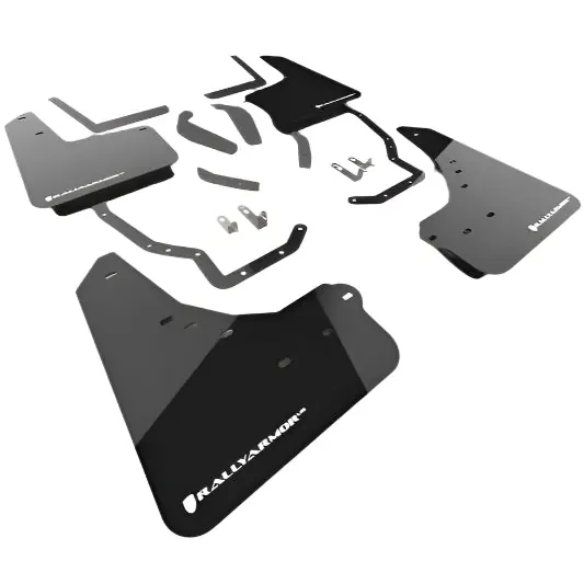 Rally Armor 2025+ Toyota 4Runner Black UR Mud Flap w/ White Logo