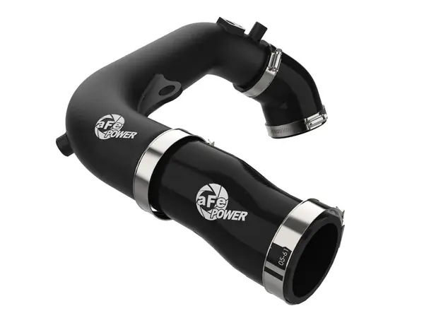 aFe 2024+ Jeep Wrangler JL L4-2.0L (t) BladeRunner 2-1/2in Aluminum Hot Charge Pipe - Black