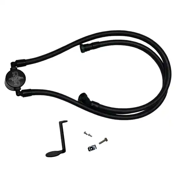 J&L 2025 Ford Explorer 2.3L EcoBoost 3.0 PVC Side Oil Separator - Black Anodized