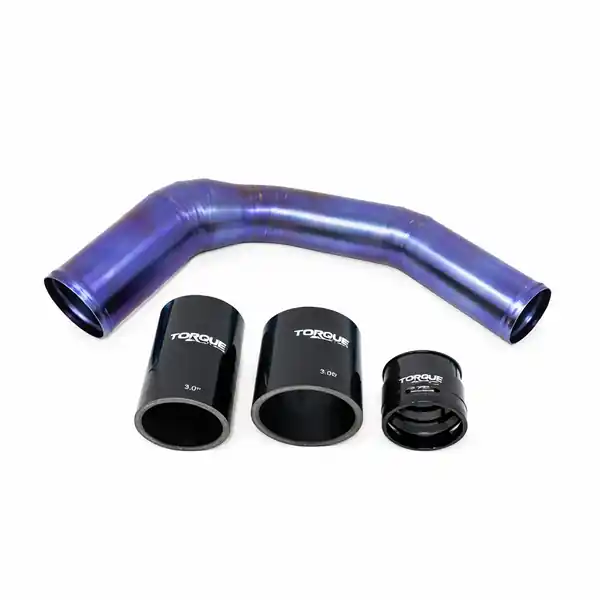 Torque Solution 2022+ Subaru WRX Titanium Top Mount Charge Pipe Kit (Burnt Purple/Blue)